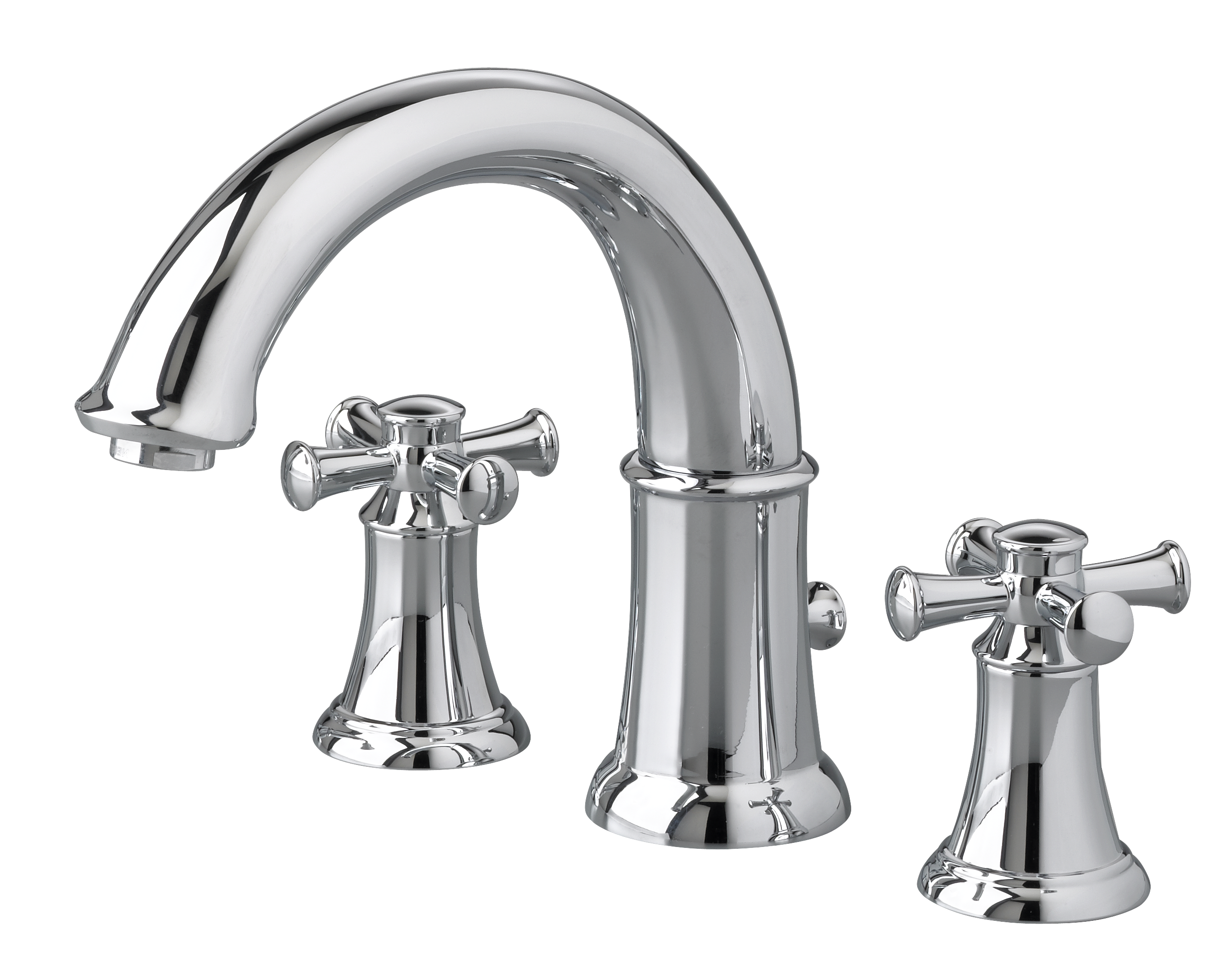 Portsmouth Bathtub Faucet for Flash Rough in Valve with Cross Handles CHROME